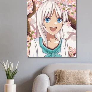 Malen Nach Zahlen Anime Girl Bei Einem Baum