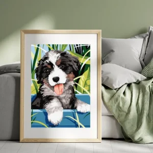 Malen Nach Zahlen Berner Sennenhund Welpe