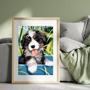 Malen Nach Zahlen Berner Sennenhund Welpe