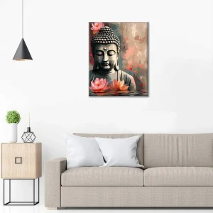 Malen Nach Zahlen Buddha Mit Blume