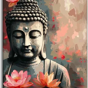 Malen Nach Zahlen Buddha Mit Blume