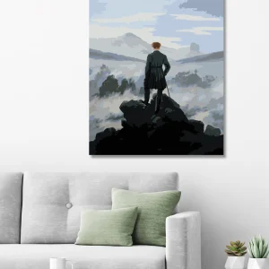 Der Wanderer Über Dem Nebelmeer Malen Nach Zahlen