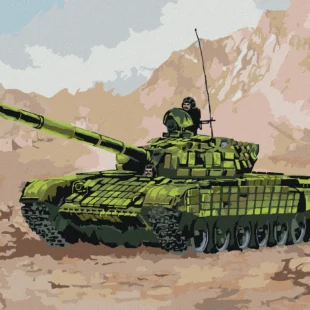 Malen Nach Zahlen Die Panzer Auf Dem Schlachtfeld