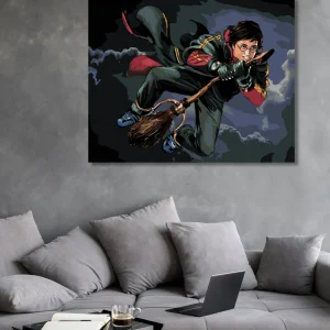 Malen Nach Zahlen Harry Potter Auf Dem Besen