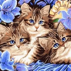 Malen Nach Zahlen Katzenfamilie