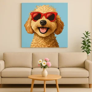 Malen Nach Zahlen Pudel Und Die Rote Brille