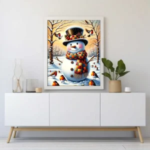 Malen Nach Zahlen Schneemann