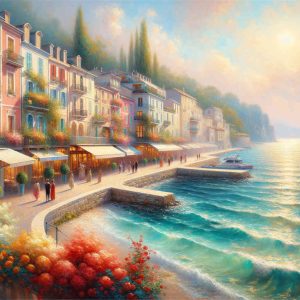 Malen Nach Zahlen Stadt Am Meer