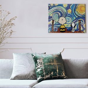 Malen Nach Zahlen Van Gogh Sternennacht Und Snoopy